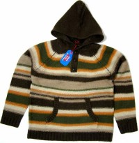 Outlet - Pruhovaný svetr s kapucí zn. Adams vel. 10 let