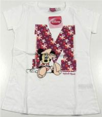 Outlet - Bílé tričko s Minnie zn. Disney vel. 14/15 let
