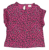 Růžové leopardí tričko zn. Next