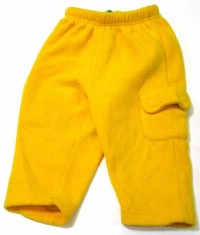 Žluté fleecové kalhoty