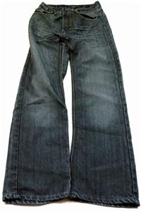 Šedé riflové kalhoty; vel.16let