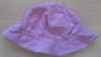 Růžový manžestrový klobouček