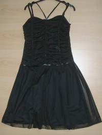 Outlet - Černé společenské šaty zn. Tammy vel. 164 cm