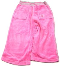Růžové sametové kalhoty s hvězdičkou