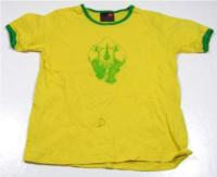 Žluté tričko s nosorožcem zn. Humburz vel.104-116