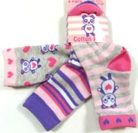 Nové - 3pack ponožky s medvídky vel. 23-26