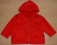 Červená oteplená bundička s kapucí zn. Marks&Spencer