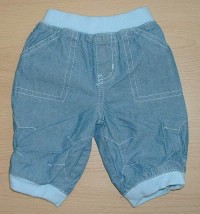 Modré riflové oteplené kalhoty zn. TU