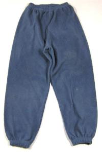 Modré fleecové kalhoty 