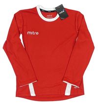 Červeno-bílé sportovní triko s logem zn. Mitre