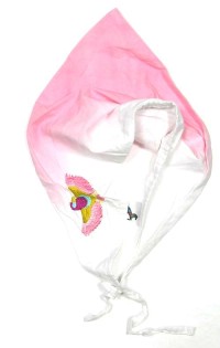 Růžovo-bílý šátek s obrázkem zn. Palomino