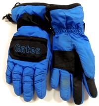 Modré šusťákové lyžařské rukavice zn. Gates 