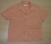 Oranžová kostkovaná košile zn.George