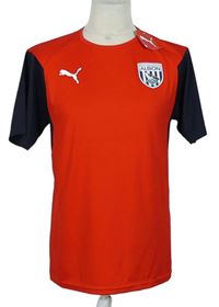 Pánské červeno-tmavomodré sportovní tričko s erbem zn. Puma 