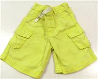 Neonově žluté riflové 3/4 kalhoty s kapsami zn. George