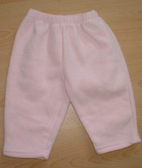 Růžové fleecové kalhoty