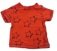 Červené melírované tričko s hvězdičkami zn. Mothercare