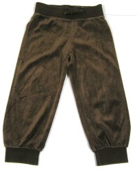 Hnědé sametové kalhoty zn. H&M