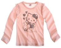 Nové - Světlerůžové triko s Kitty zn. Sanrio vel. 164