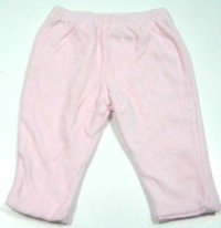 Růžové sametové oteplené kalhoty zn. Marks&Spencer