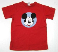 Červené tričko s Mickeym zn. Disney+H&M