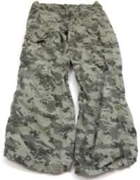 Army plátěné slouch fit roll-up kalhoty zn. George
