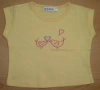 Žluté tričko s ptáčky 