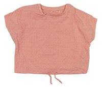 Růžové vzorované crop tričko zn. Next 