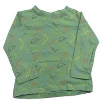 Zelené triko s dinosaury zn. Kiki&Koko