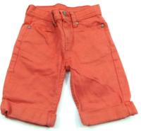 Oranžové riflové 3/4 kalhoty zn. New look 