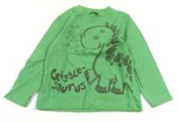Zelené triko s dinem zn. George