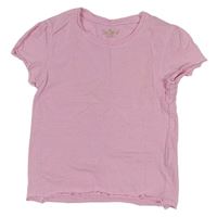 Růžovo-bílé pruhované tričko zn. Kuniboo 