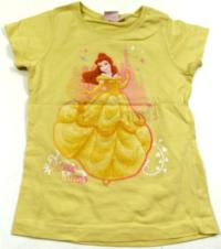 Žluté tričko s Belle zn. Disney 