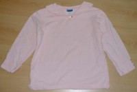 Růžové triko s límečkem vel. 9-10 let