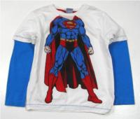 Bílo-modré triko se Supermanem 