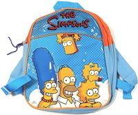 Nové - Světlemodrý batoh s potiskem Simpsonovi 