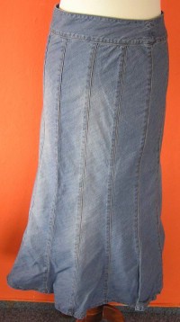 Dámská modrá riflová sukně vel. 38