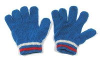 Modré rukavičky