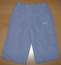 Fialové šusťákové kalhoty s kapsou a podšívkou