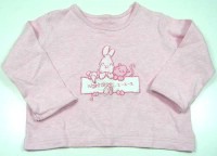 Růžové triko s králíčkem