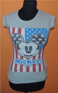 Dámské šedé tričko s Mickeym zn. Denim+Disney vel. 34