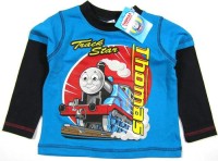 Outlet - Modro-tmavomodré triko s Thomasem