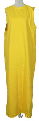 Dámské žluté dlouhé teplákové šaty zn. Asos 
