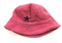 Růžový fleecový klobouček 