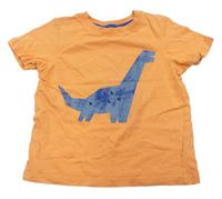 Oranžové tričko s dinosaurem zn. George