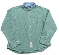 Zeleno-bílá kostkovaná košile zn. H&M