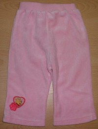 Růžové sametové kalhoty s Půem zn. Disney