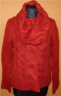 Dámský červený svetr s rolákem zn. H&M