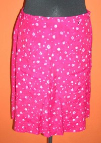 Dámská růžová letní sukně s kvítky vel. 42