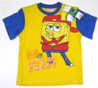 Outlet- Žluto- modré tričko se Spongebobem zn. Nickelodeon